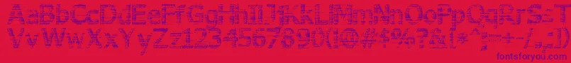 フォント3DNoise – 赤い背景に紫のフォント