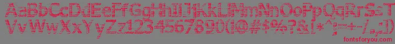 3DNoise Font – Red Fonts on Gray Background