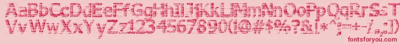 Шрифт 3DNoise – красные шрифты на розовом фоне
