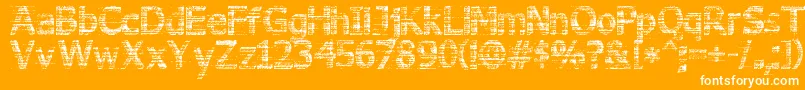 3DNoise Font – White Fonts on Orange Background