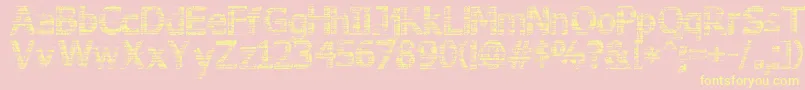 3DNoise Font – Yellow Fonts on Pink Background