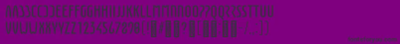 EunomiaRegular Font – Black Fonts on Purple Background