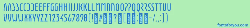 More about EunomiaRegular Font EunomiaRegular Font – Blue Fonts on Green Background