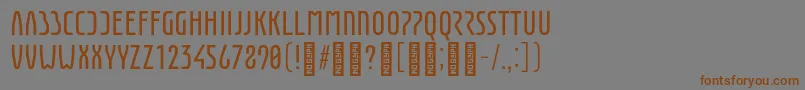 Weitere Informationen zur EunomiaRegular-Schriftart EunomiaRegular-Schriftart – Braune Schriften auf grauem Hintergrund