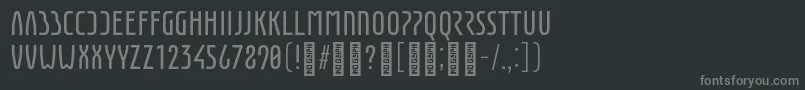 EunomiaRegular Font – Gray Fonts on Black Background