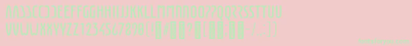 EunomiaRegular Font – Green Fonts on Pink Background