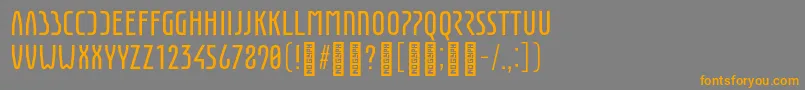 EunomiaRegular Font – Orange Fonts on Gray Background