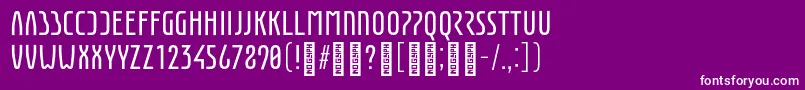 EunomiaRegular Font – White Fonts on Purple Background