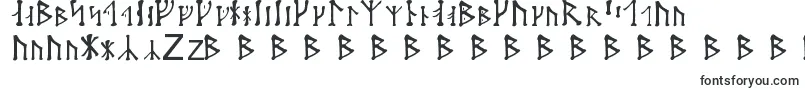 Шрифт Futharken – футуристические шрифты