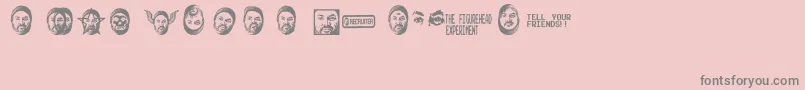 Figureheadexperiment Font – Gray Fonts on Pink Background