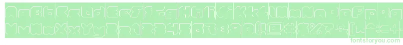 StrangerHollowInverse Font – Green Fonts