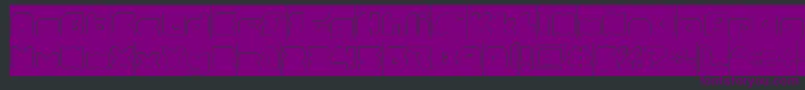 StrangerHollowInverse Font – Purple Fonts on Black Background