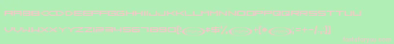 Sambd Font – Pink Fonts on Green Background