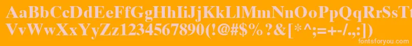 TimesTenLtBold Font – Pink Fonts on Orange Background