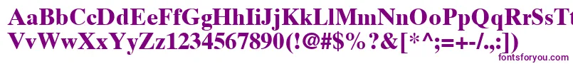 TimesTenLtBold Font – Purple Fonts on White Background