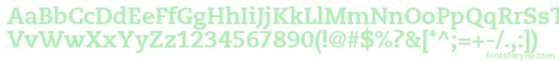 MonologueBlackSsiBlack Font – Green Fonts on White Background