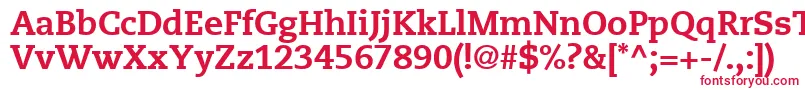 MonologueBlackSsiBlack Font – Red Fonts on White Background