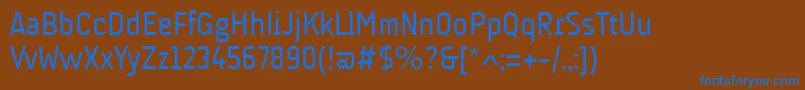 Шрифт AudimatRegular – синие шрифты на коричневом фоне