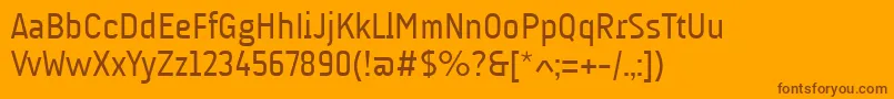 More about AudimatRegular Font AudimatRegular Font – Brown Fonts on Orange Background