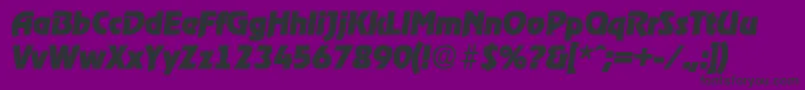 RagtimeExtraboldita Font – Black Fonts on Purple Background