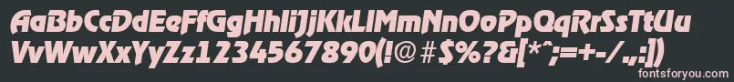 RagtimeExtraboldita Font – Pink Fonts on Black Background