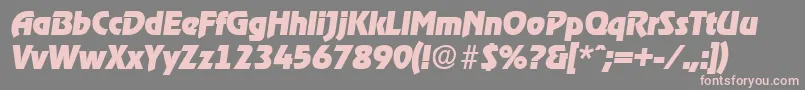 RagtimeExtraboldita Font – Pink Fonts on Gray Background
