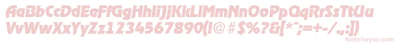 RagtimeExtraboldita Font – Pink Fonts on White Background