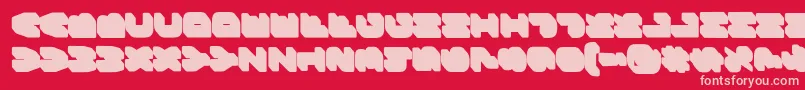 BungeelayersrotatedShade Font – Pink Fonts on Red Background