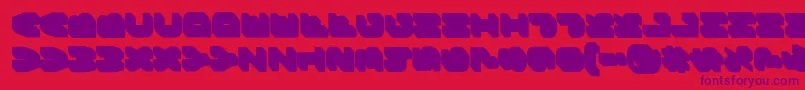 BungeelayersrotatedShade Font – Purple Fonts on Red Background