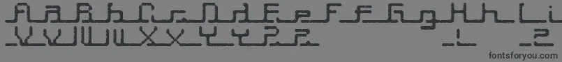 Transcript ffy Font – Black Fonts on Gray Background