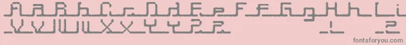 Transcript ffy Font – Gray Fonts on Pink Background