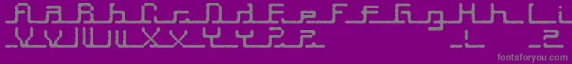 Transcript ffy Font – Gray Fonts on Purple Background
