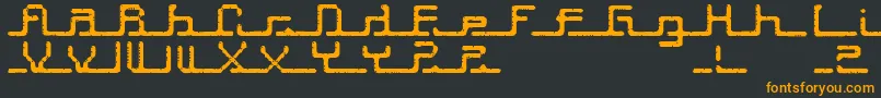 Transcript ffy Font – Orange Fonts on Black Background