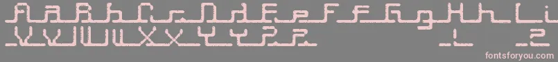 Шрифт Transcript ffy – розовые шрифты на сером фоне