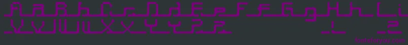 Transcript ffy Font – Purple Fonts on Black Background