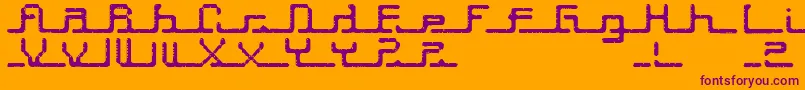 Шрифт Transcript ffy – фиолетовые шрифты на оранжевом фоне
