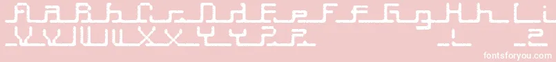Transcript ffy Font – White Fonts on Pink Background