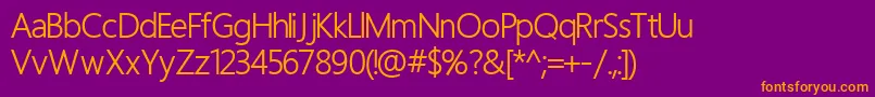 HomizioNova Font – Orange Fonts on Purple Background