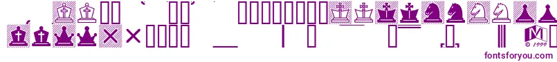 ChessLucena Font – Purple Fonts on White Background