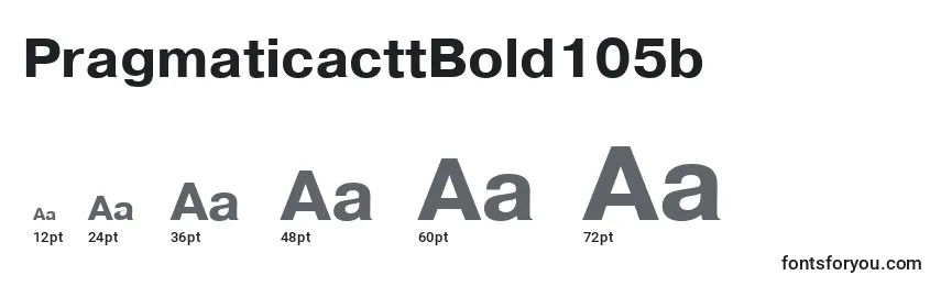 PragmaticacttBold105b Font Sizes