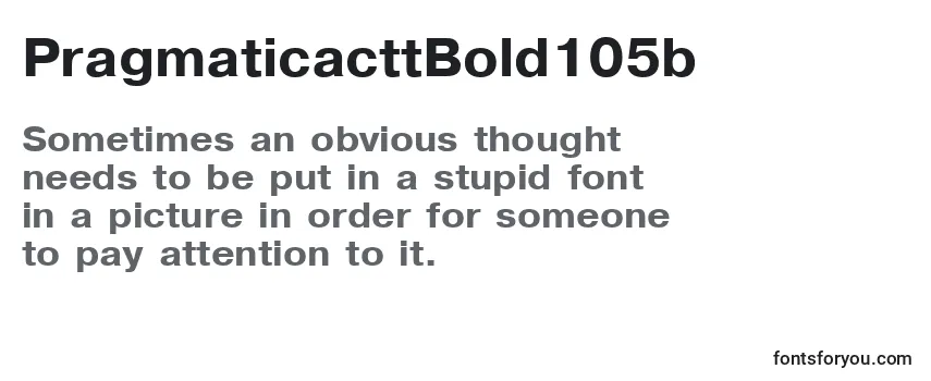 PragmaticacttBold105b-fontti