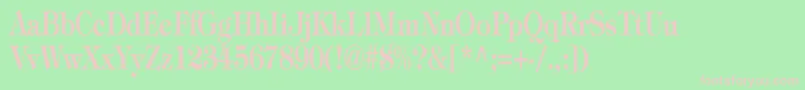 TiffanyBoldCn Font – Pink Fonts on Green Background