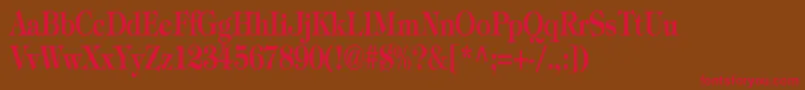 TiffanyBoldCn Font – Red Fonts on Brown Background