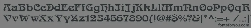 LaliqueBlack Font – Black Fonts on Gray Background