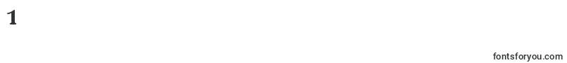 LaliqueBlack Font – Fonts for Digit 1
