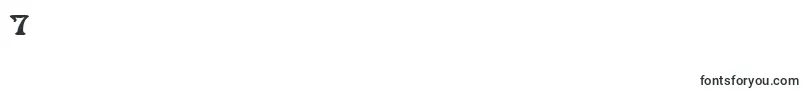 LaliqueBlack Font – Fonts for Digit 7