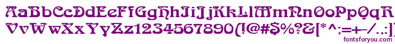 LaliqueBlack Font – Purple Fonts on White Background