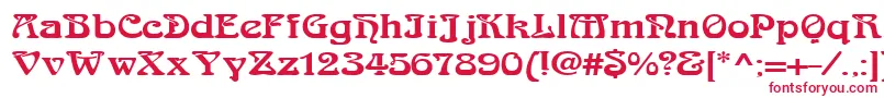 LaliqueBlack Font – Red Fonts on White Background