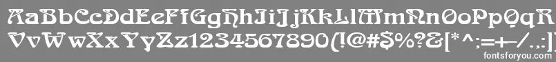 LaliqueBlack Font – White Fonts on Gray Background