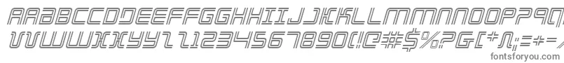 Elecdayi-fontti – harmaat kirjasimet valkoisella taustalla